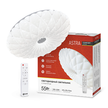 Светильник светодиодный COMFORT ASTRA 55Вт 230В 3000-6500K 4400Лм 385x90мм с пультом ДУ IN HOME  – купить кабель и провод оптом и в розницу  Светильник светодиодный COMFORT ASTRA 55Вт 230В 3000-6500K 4400Лм 385x90мм с пультом ДУ IN HOME во Владивостоке