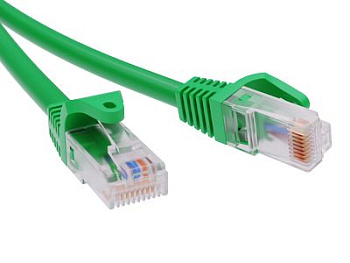 Патч-корд неэкр. CAT5E U/UTP 4х2, LSZH, зелёный, 0.5м ДКС в #REGION_NAME_DECLINE_PP#