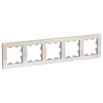 Рамка пятиместная AtlasDesign SE жемчуг во Владивостоке