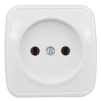 Розетка одинарная НАКЛАДНАЯ Минск EKF белая во Владивостоке