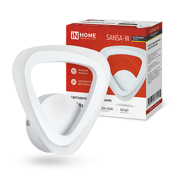 Светильник светодиодный ELEGANT SANSA-W 15Вт 230В 3000-6500K 1200Лм STEP COLOR белый IN HOME  – купить кабель и провод оптом и в розницу  Светильник светодиодный ELEGANT SANSA-W 15Вт 230В 3000-6500K 1200Лм STEP COLOR белый IN HOME в Владивостоке