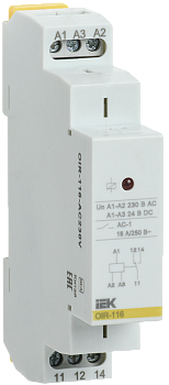 Реле промежуточное OIR 1 контакт 16А 230В AC IEK во Владивостоке