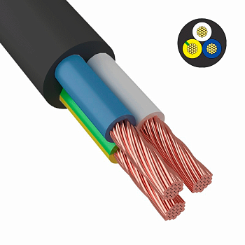 Провод ПВС 3х2,5 черный во Владивостоке