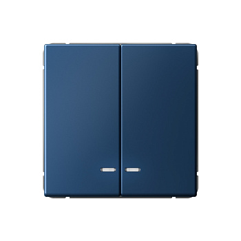 ARTGALLERY 2-клавишный ВЫКЛЮЧАТЕЛЬ с подсветкой, сх.5а, 10АХ, механизм, АКВАМАРИН во Владивостоке