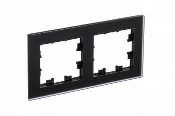 Рамка двойная AtlasDesign Nature SE матовое стекло черная во Владивостоке