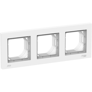 Рамка тройная AtlasDesign AQUA IP44 SE белая во Владивостоке