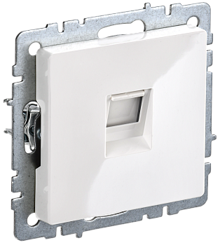 Розетка компьютерная RJ45 категория 6 BRITE IEK белая во Владивостоке