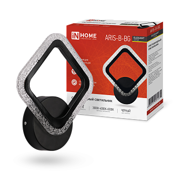 Светильник светодиодный ELEGANT ARIS-B-BG 15Вт 230В 3000-6500K 1200Лм STEP COLOR черный IN HOME  – купить кабель и провод оптом и в розницу  Светильник светодиодный ELEGANT ARIS-B-BG 15Вт 230В 3000-6500K 1200Лм STEP COLOR черный IN HOME во Владивостоке