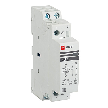 Контактор модульный КМ 25А NО+NC (1 мод.) EKF PROxima  – купить силовое и модульное оптом и в розницу  Контактор модульный КМ 25А NО+NC (1 мод.) EKF PROxima во Владивостоке