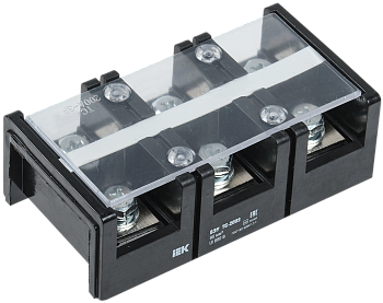 Блок зажимов БЗН ТС-2003 95 мм2 200A 3 пары IEK  – купить распределительные коробки, крепеж, изоляцию оптом и в розницу  Блок зажимов БЗН ТС-2003 95 мм2 200A 3 пары IEK во Владивостоке