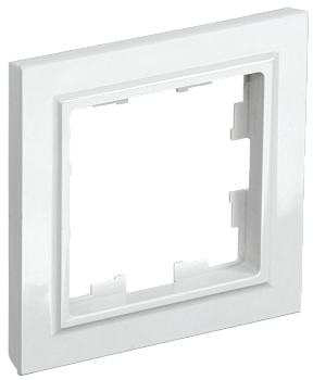 Рамка одинарная BRITE IEK белая во Владивостоке