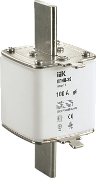 Плавкая вставка предохранителя ППНИ-39, габарит 3, 100А IEK во Владивостоке