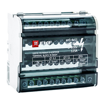 Шина нулевая в корпусе (4х11) EKF PROxima во Владивостоке