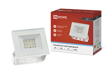 Прожектор светодиодный СДО-7 20Вт 230В 6500К IP65 белый IN HOME во Владивостоке