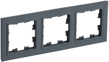 Рамка тройная BRITE IEK графит во Владивостоке
