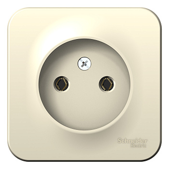 Розетка одинарная BLANCA SE с изоляционной пластиной накладная молочная во Владивостоке