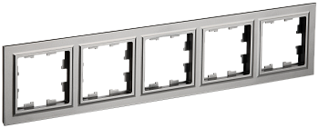 Рамка пятиместная BRITE IEK сталь во Владивостоке