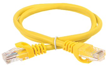ITK Коммутационный шнур (патч-корд), катигории 6 UTP PVC 5м желтый  – купить кабель и провод оптом и в розницу  ITK Коммутационный шнур (патч-корд), катигории 6 UTP PVC 5м желтый во Владивостоке