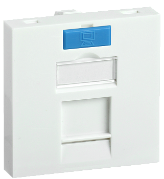 Вставка 45х45мм для 1 модуля Keystone Jack с маркером ITK во Владивостоке