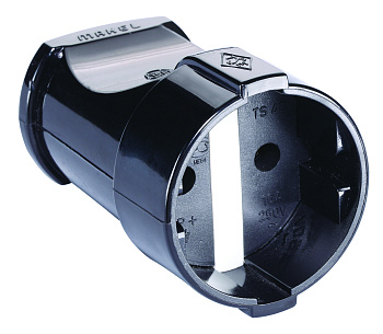 Штепсель MAKEL черный во Владивостоке