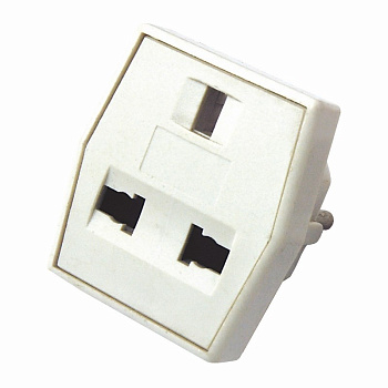 Сетевой переходник «Квадрат» белый REXANT во Владивостоке