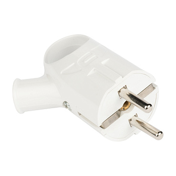 Вилка с кольцом з/к 16А 250В EKF PROxima белая во Владивостоке