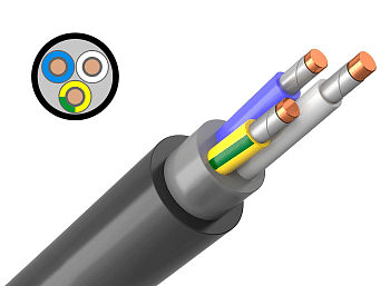 Кабель ВВГ нг(А)-FRLSLTx 3х1,5 ок (N, PE) - 0,66кВ ГОСТ 31996-2012 Кабэкс во Владивостоке