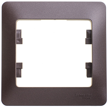 Рамка одинарная Glossa SE шоколад во Владивостоке