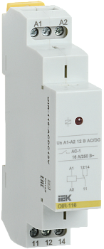 Реле промежуточное OIR 1 контакт 16А 12В AC/DC IEK во Владивостоке