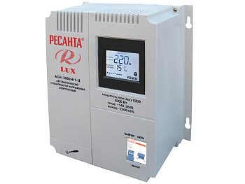 Стабилизатор АСН-3 000Н/1-Ц Ресанта Lux  – купить стабилизаторы трехфазные, однофазные, трансформаторы оптом и в розницу  Стабилизатор АСН-3 000Н/1-Ц Ресанта Lux во Владивостоке