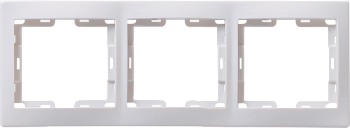 Рамка тройная КВАРТА IEK белая во Владивостоке