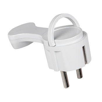 Вилка угловая плоская с/з белая "СТЕЛС" 16А 250В EKF PROxima во Владивостоке