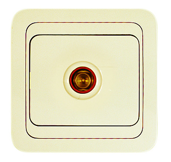 Розетка телевизионная МИМОЗА MAKEL крем во Владивостоке