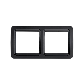 Рамка двойная горизонтальная CLASSICO черная 2302HB IN HOME во Владивостоке
