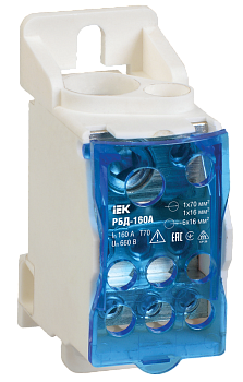 Распределительный блок на DIN-рейку РБД-160А  IEK во Владивостоке