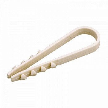 Дюбель-хомут нейлоновый PROconnect 11-18 мм, белый, упаковка 100 шт. во Владивостоке