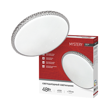 Светильник светодиодный серии DECO MYSTERY 48Вт 230В 4000К 4320Лм 390х65мм IN HOME во Владивостоке