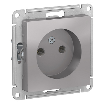 Розетка одинарная AtlasDesign SE алюминий во Владивостоке
