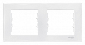 Рамка двойная SEDNA Schneider Electric белая во Владивостоке