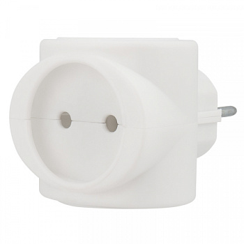 Тройник электрический 6А б/з, 220 В белый REXANT во Владивостоке