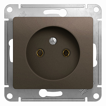 Розетка одинарная Glossa SE шоколад во Владивостоке