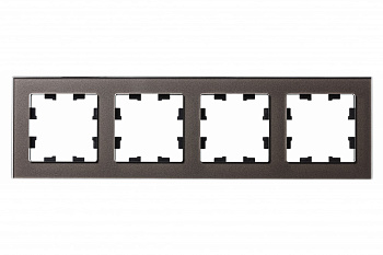 Рамка четырехместная AtlasDesign Nature SE стекло мокко во Владивостоке