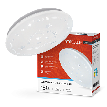 Светильник светодиодный серии DECO СОЗВЕЗДИЕ 18Вт 230В 6500К 1620Лм 260х55мм IN HOME  – купить кабель и провод оптом и в розницу  Светильник светодиодный серии DECO СОЗВЕЗДИЕ 18Вт 230В 6500К 1620Лм 260х55мм IN HOME во Владивостоке