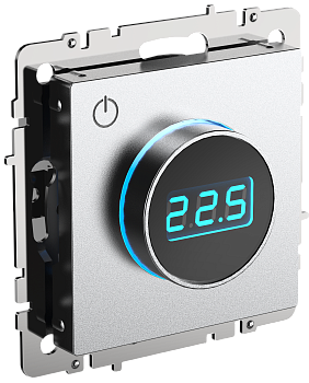 Термостат электронный с индикацией BRITE алюминий IEK во Владивостоке