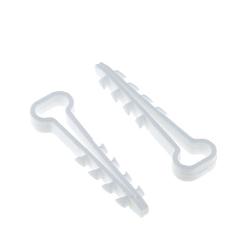 Дюбель-хомут 6-12 мм для плоского кабеля белый (упак. 50 шт) EKF PROxima во Владивостоке