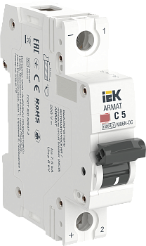 Автоматический выключательM06N-DC 1P 5А 6кА х-ка С ARMAT IEK во Владивостоке