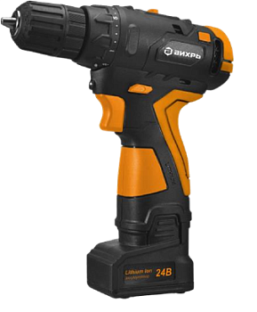 Дрель-шуруповерт аккумуляторная ДА-24Л-2К/Б (2,0 А/ч) (бесщеточный двигатель) Вихрь во Владивостоке