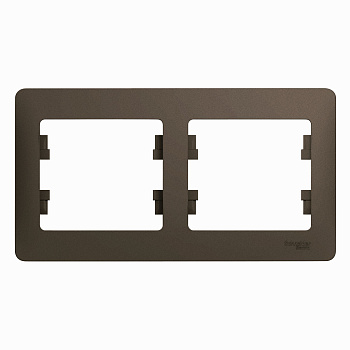 Рамка двойная Glossa SE шоколад во Владивостоке