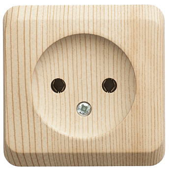 Розетка одинарная ЭТЮД SE накладная сосна во Владивостоке