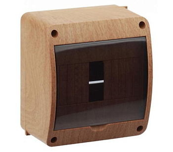 Щит распределительный навесной пластиковый ЩРН-П-6 модулей 140х125х85мм IP40 бук во Владивостоке